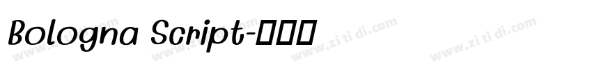 Bologna Script字体转换